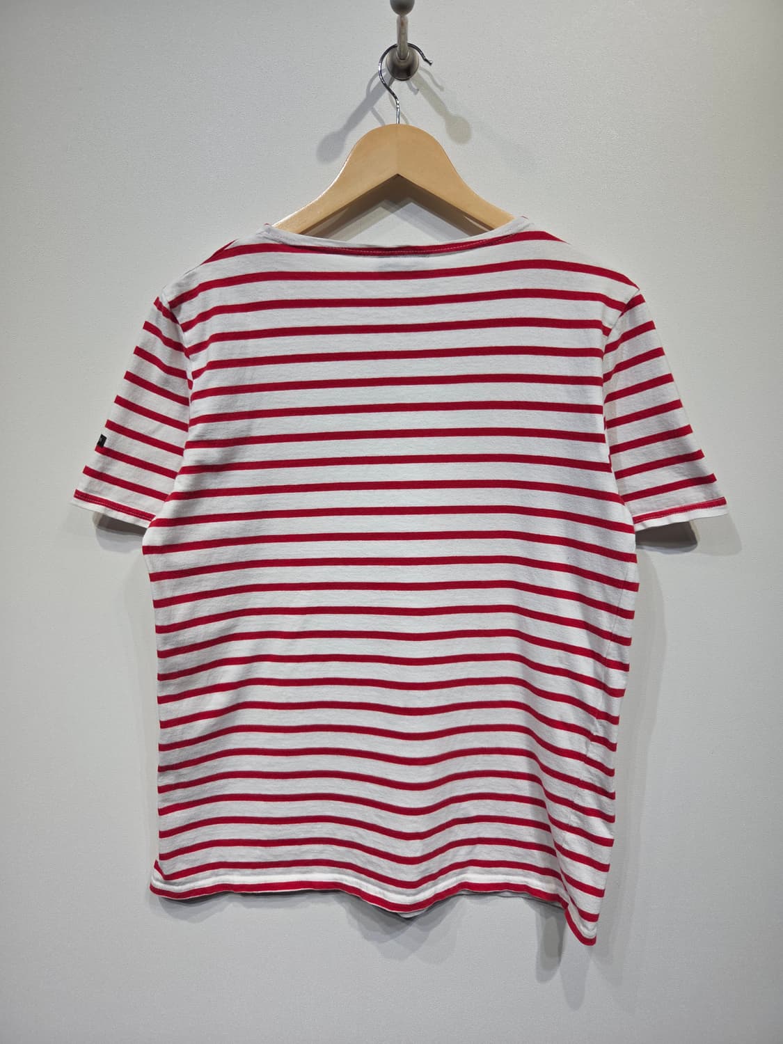 SAINT JAMES 세인트제임스 레드 스트라이프 반팔 티셔츠 상품이미지7