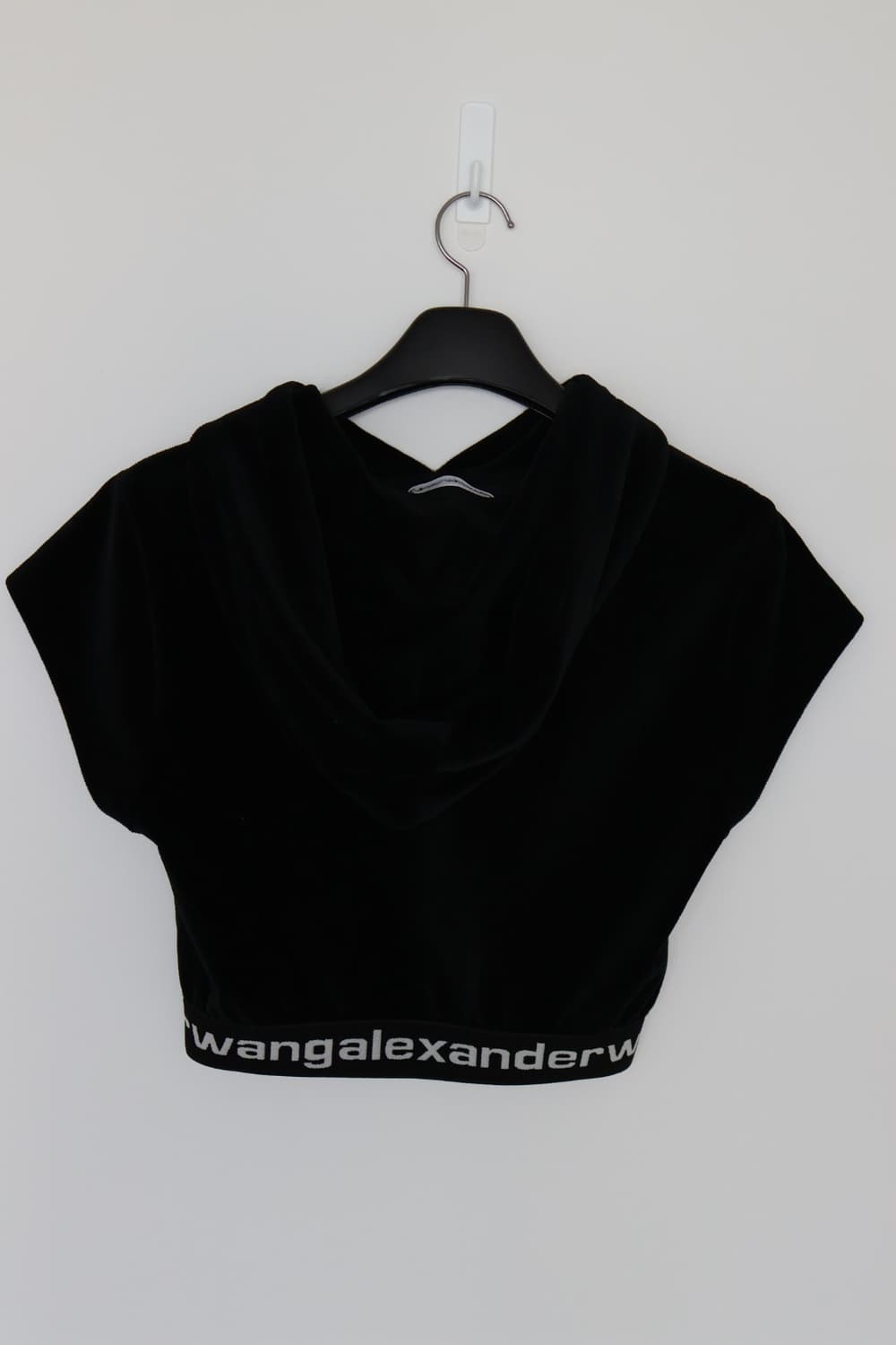 알렉산더왕 벨벳 크롭 후드 반팔 숏슬리브 상품이미지2