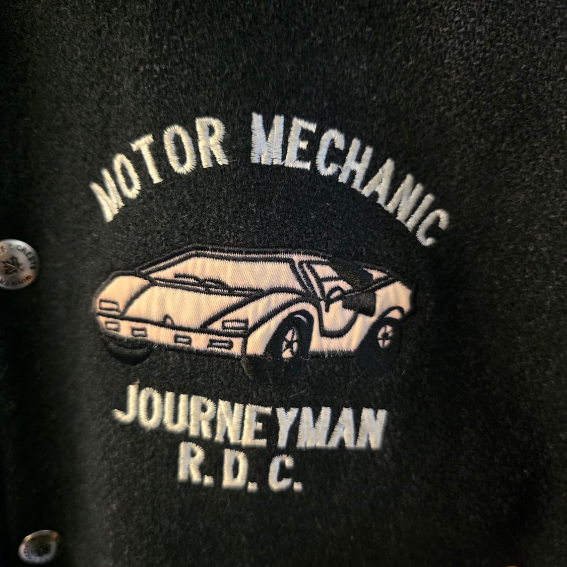 모터메카닉 레더 자켓 바시티 블랙 90s 빈티지 상품이미지3