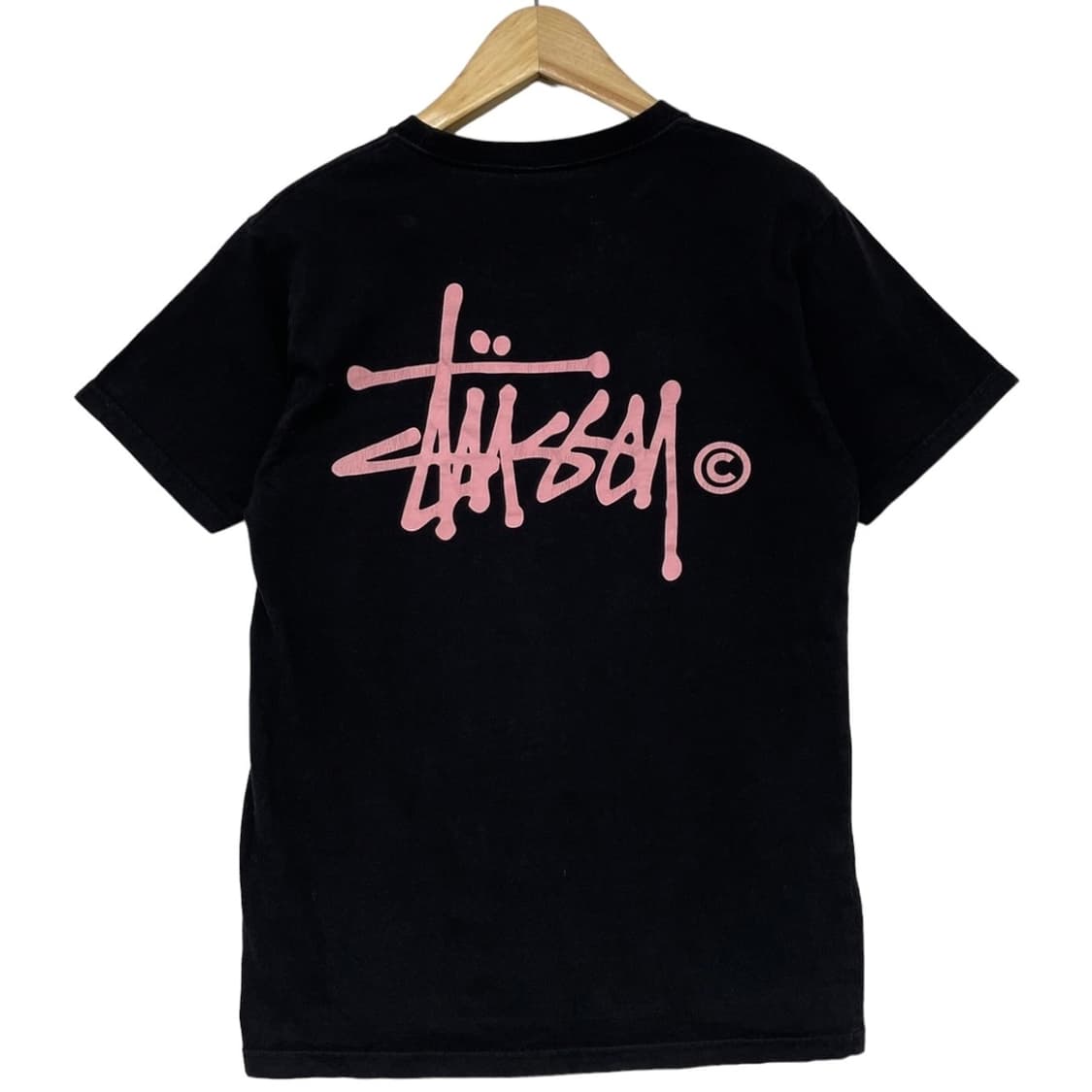 스투시 Stussy 베이직 핑크 로고 반팔 티셔츠  상품이미지2