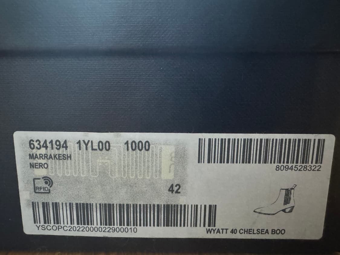 생로랑 와이어트 40 첼시부츠 42 상품이미지3