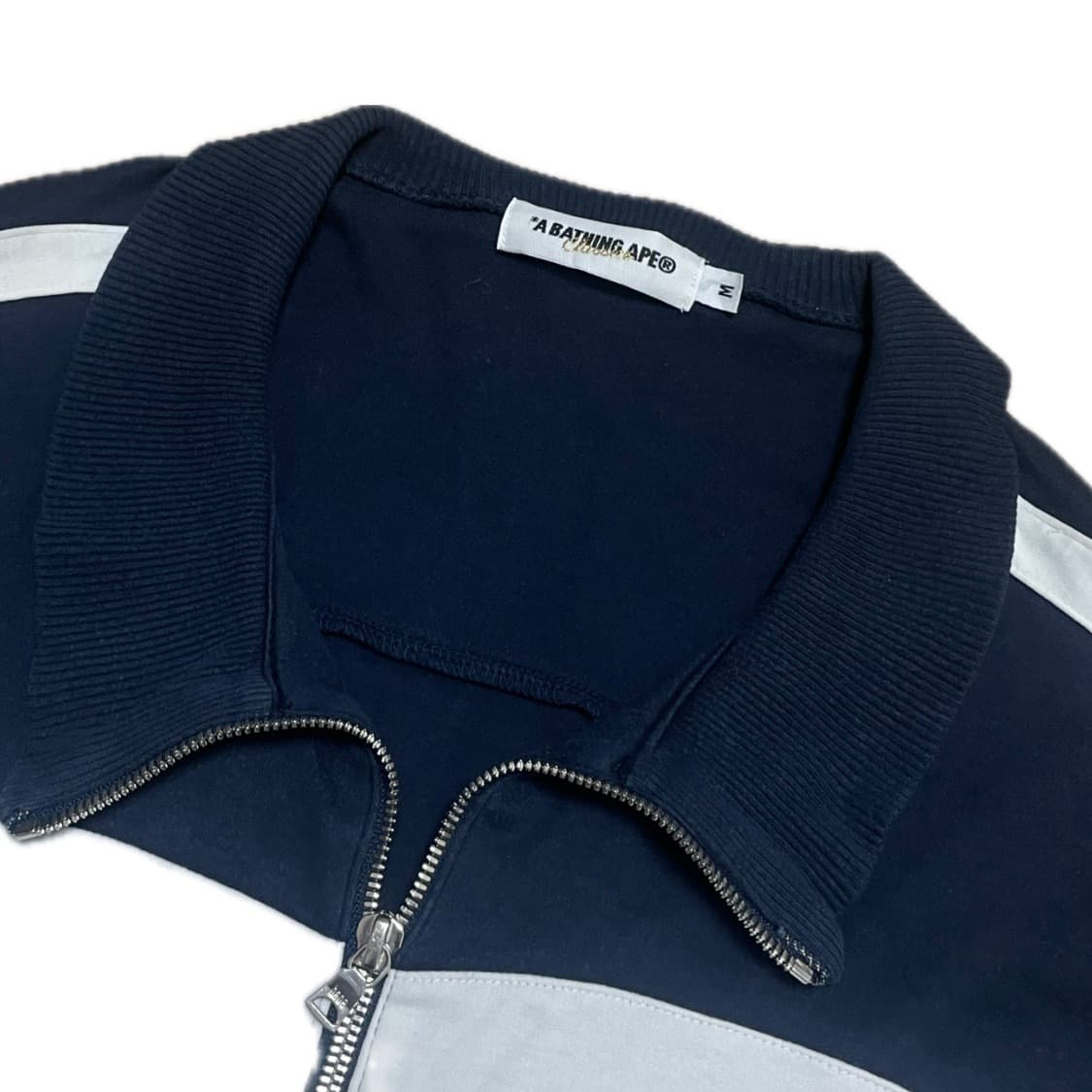 베이프 배색 집업 져지 네이비 M 상품이미지2