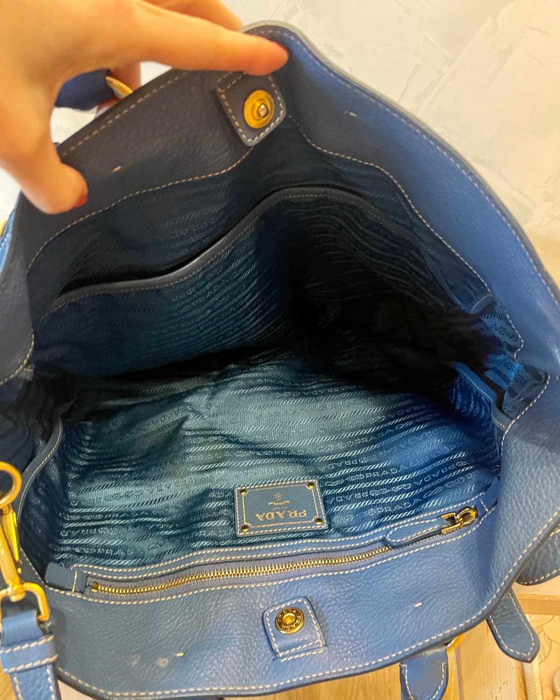 프라다 비텔로 다이노(Prada Vitello Daino) 투웨이백 상품이미지6