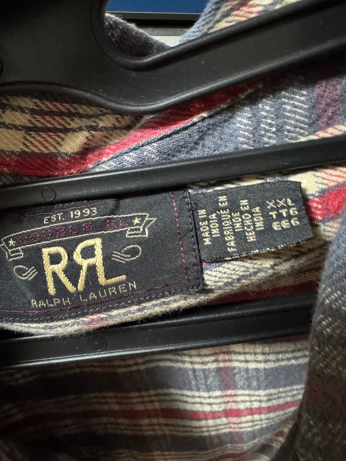 rrl 신상 플래드 셔츠 xxl  상품이미지4