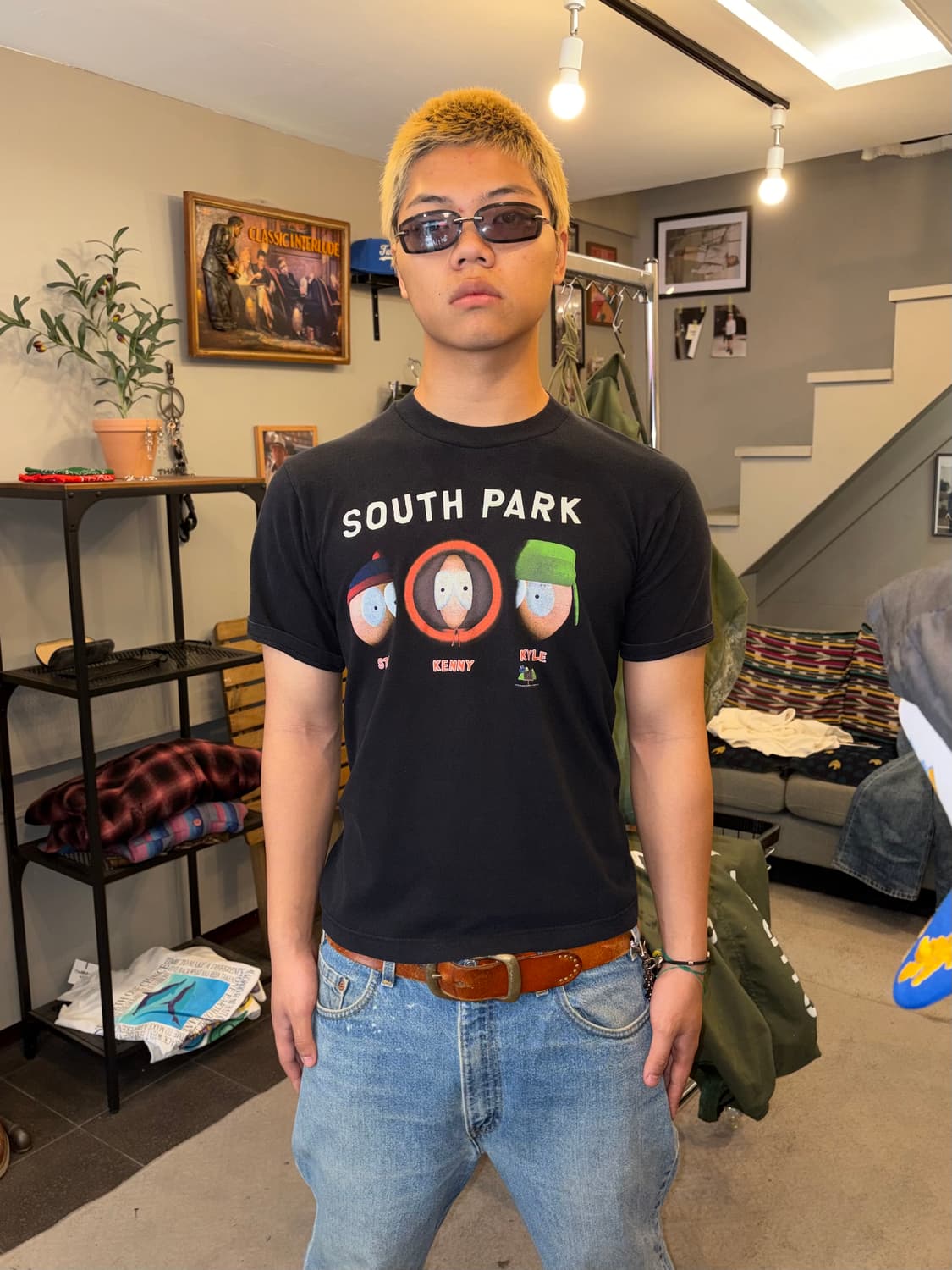 00’s South Park main 4 faces print T 상품이미지3