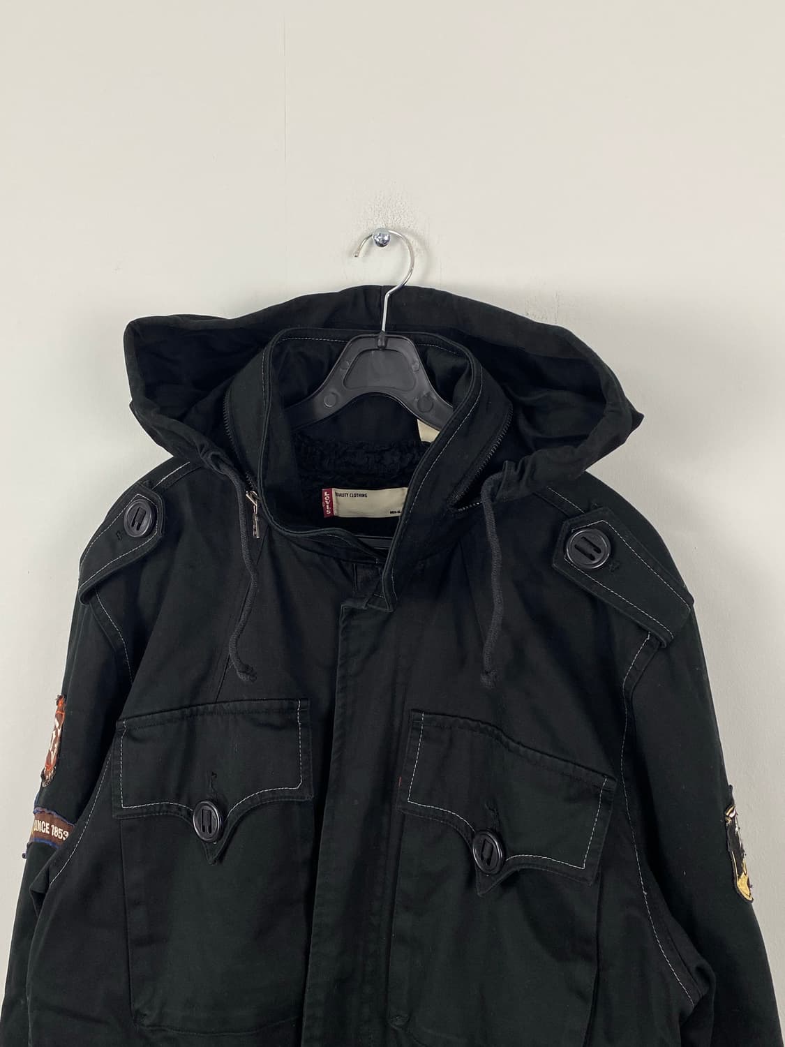 리바이스 Levis 양털 블랙 헌팅 바이커 워크자켓 XL 상품이미지9