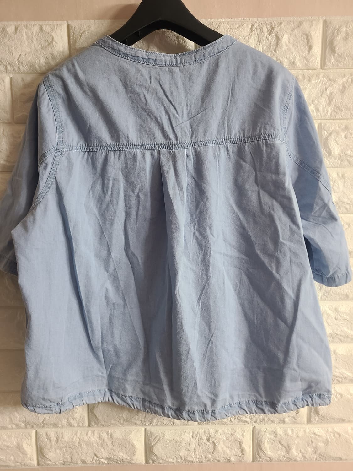 플라스틱 아일랜드 연청 데님 셔츠 M 상품이미지6