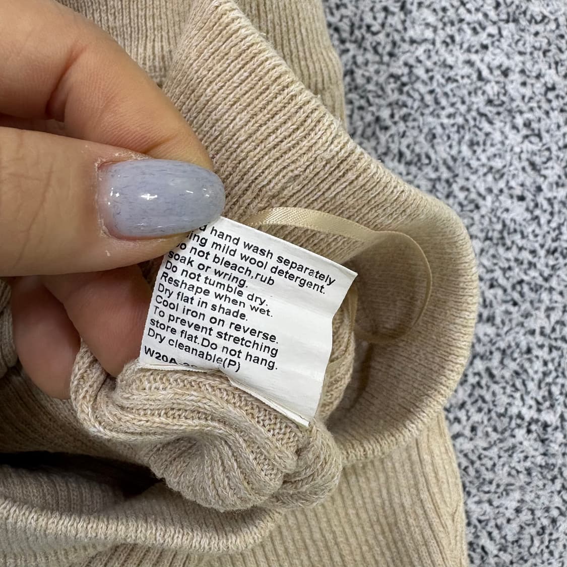 실측 캐시미어 플레어 부츠컷 바지 레깅스 0317J 상품이미지4