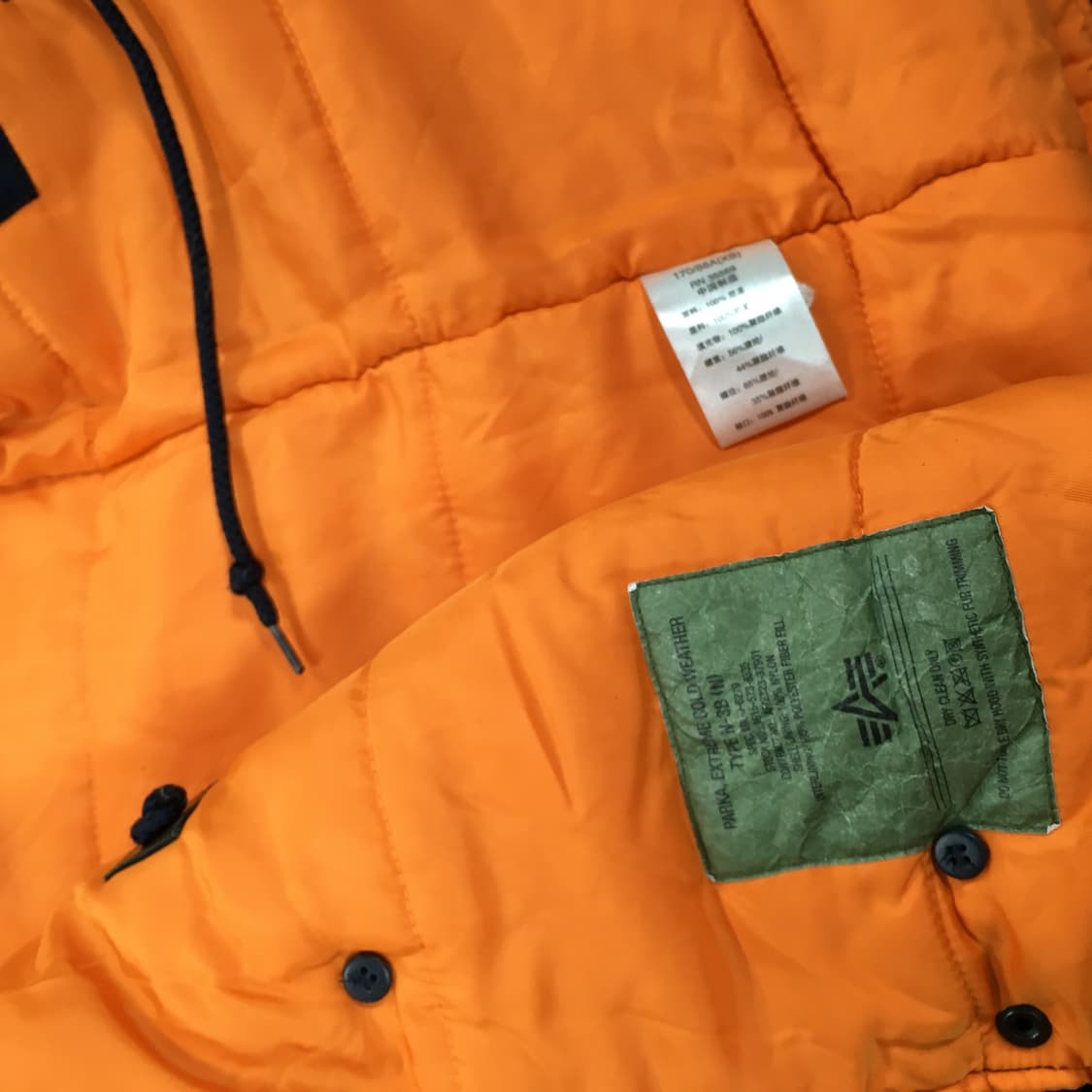 투티/0311 ALPHA INDUSTRIES 오로라 네이비 항공 자켓 상품이미지7