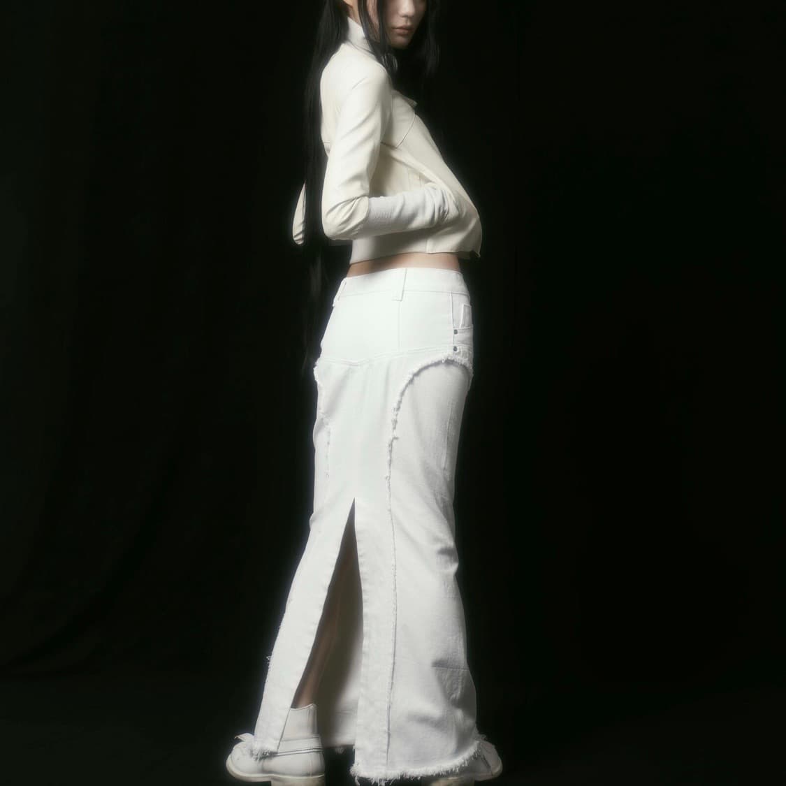 bonnae 본네 데님 스커트 블랙 상품이미지2