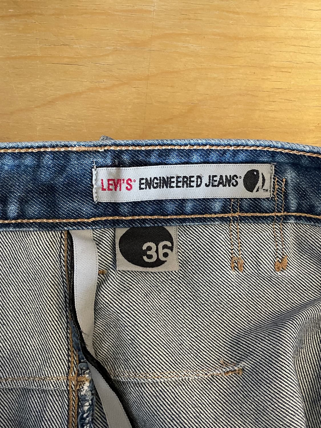 리바이스 엔지니어드 진스 1세대 7부 데님팬츠 바지 상품이미지2