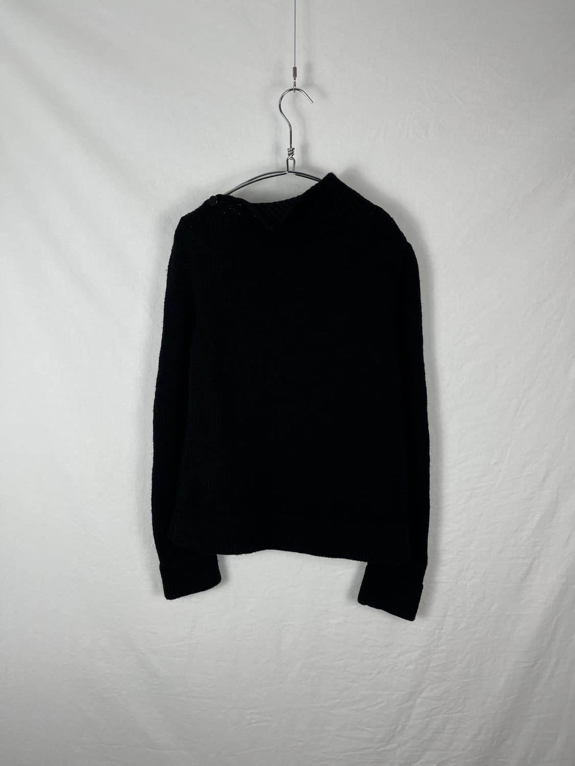 Vintage 오프숄더 단추 니트  상품이미지6