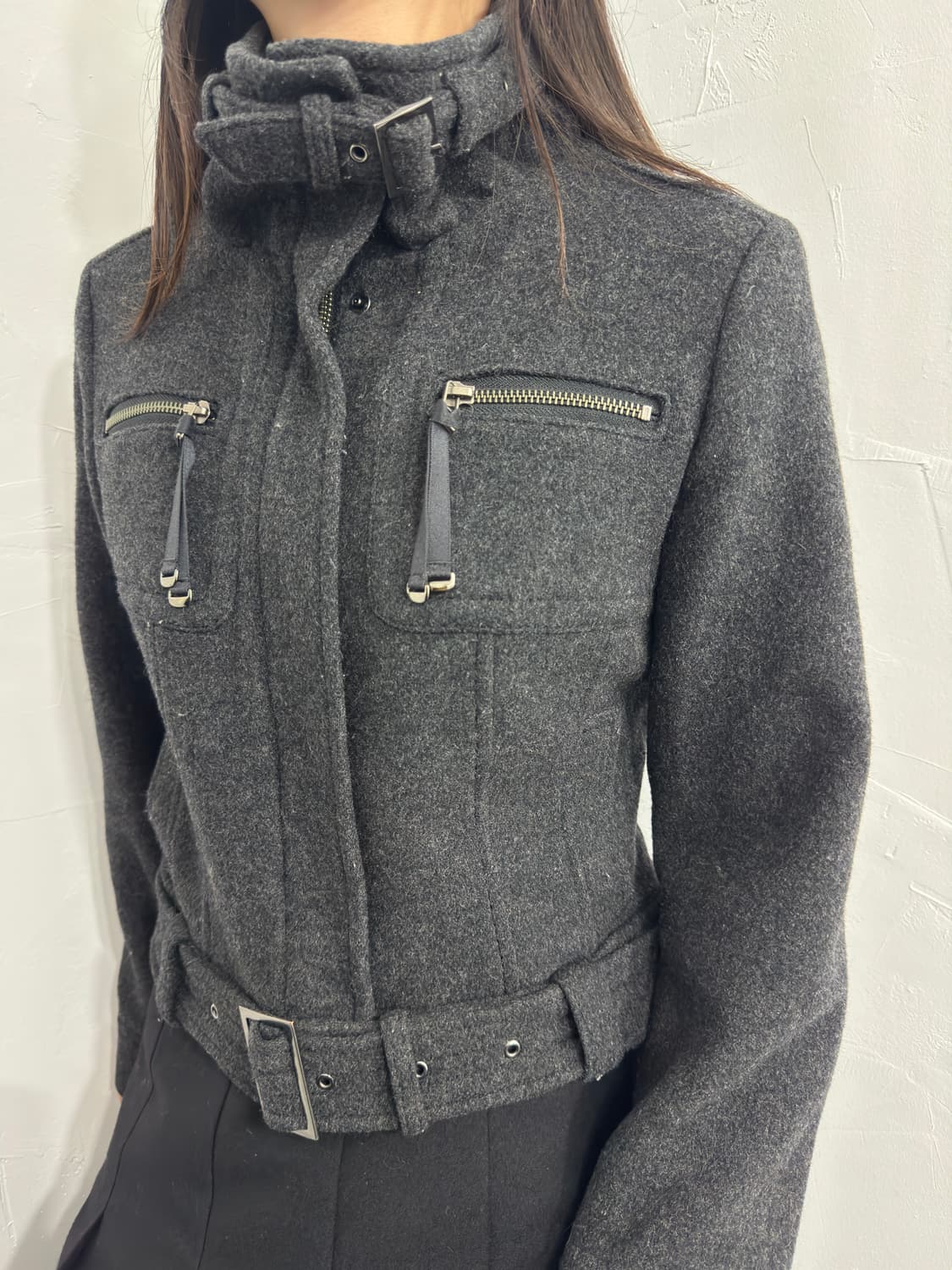 fragile buckle wool jacket 상품이미지3