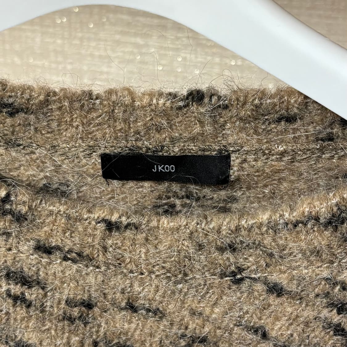 (새상품) JKOO 제이쿠 크롭 니트 베이지 상품이미지5