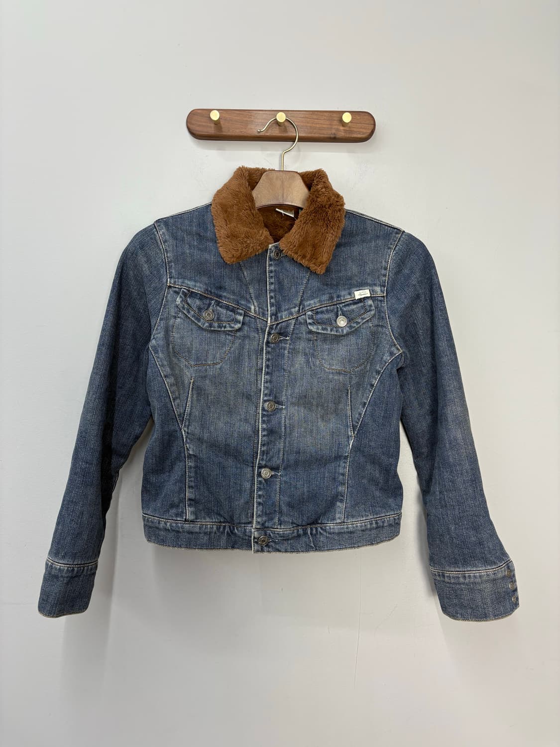 빈티지 브라운털카라 워시드 데님 트러커자켓 A2998 상품이미지2