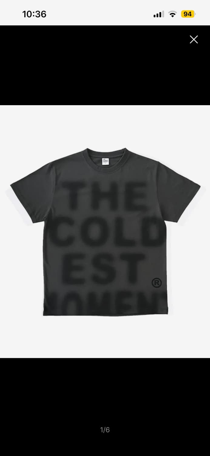 더콜디스트모먼트 TCM blur logo T (charcoal) 상품이미지1