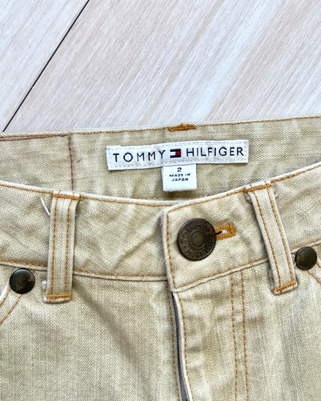 [TOMMY HILFIGER] beige cotton pants 상품이미지3