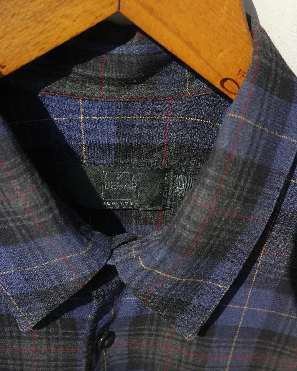 90s Ike behar 체크 레이온 셔츠 상품이미지3