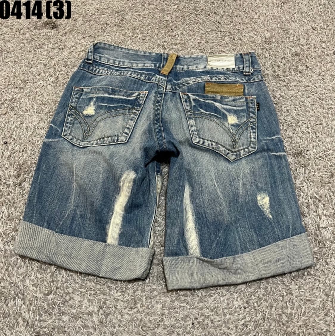 빈티지 데님 반바지 상품이미지5