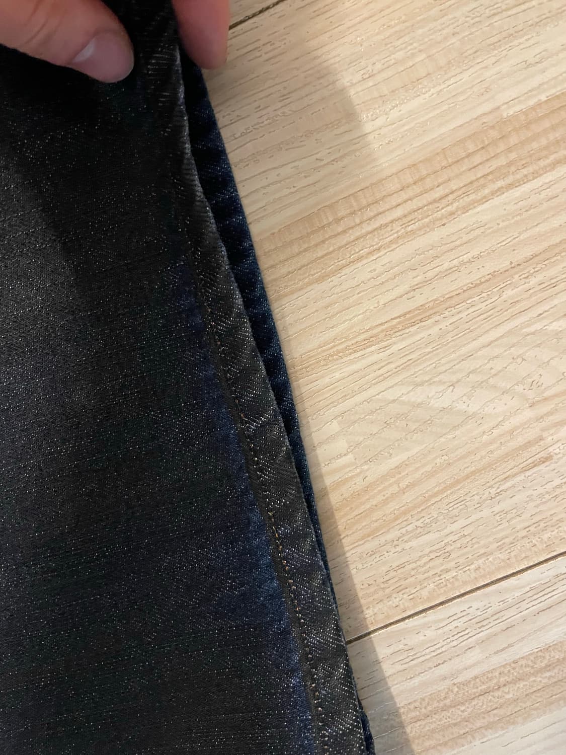 노운x우연 코티드 데님 인디고 0사이즈 상품이미지4