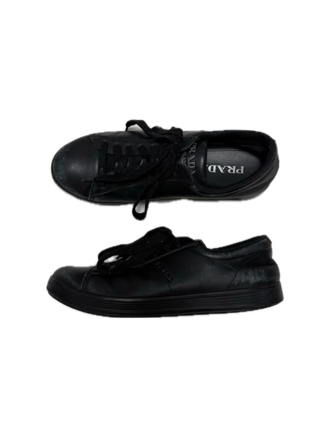 프라다 레더 블랙 스니커즈 8.5 상품이미지1