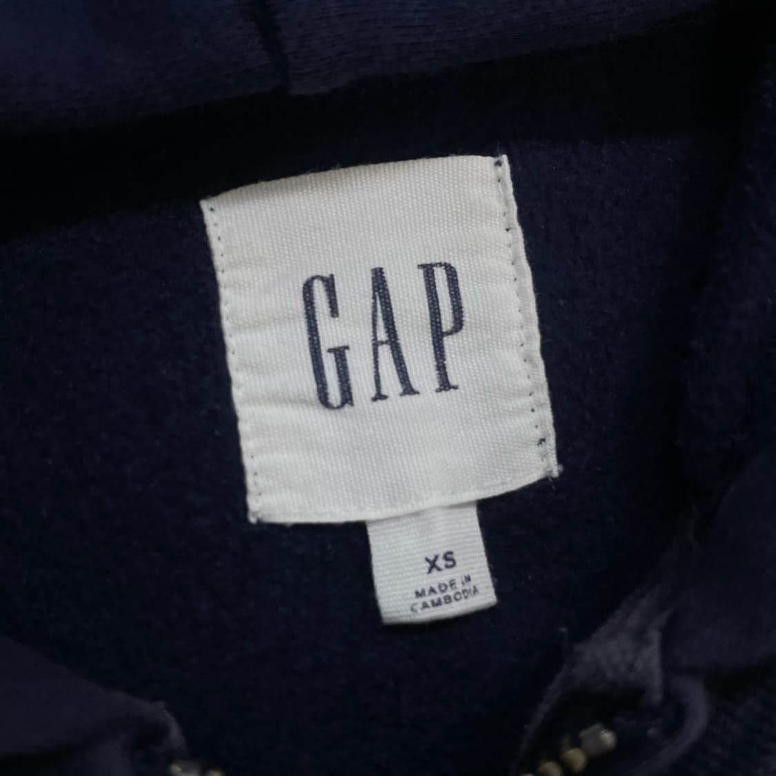 갭 Gap 스펠 로고 후드집업 네이비 상품이미지3