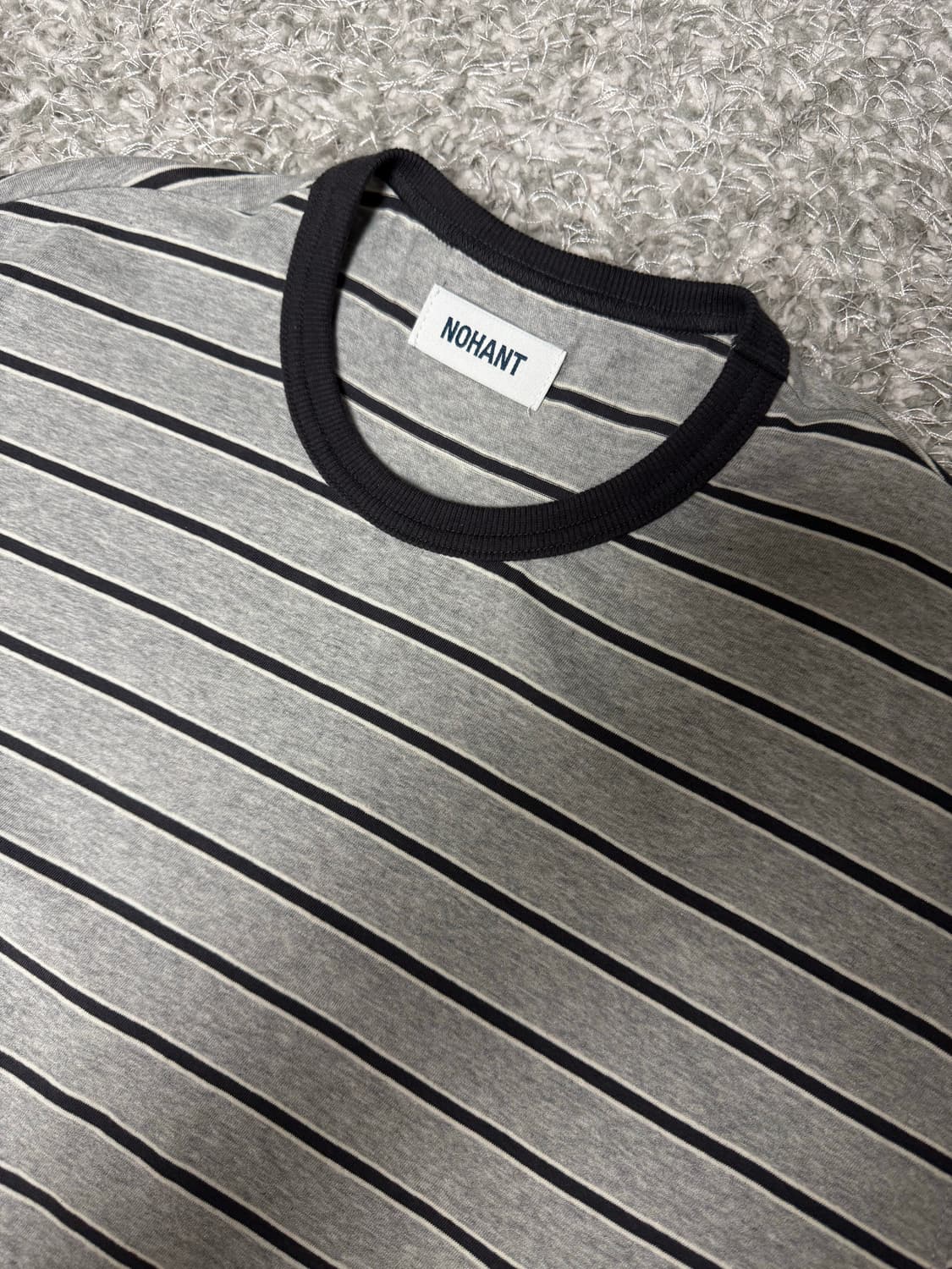 노앙 Stripe Basic Short Sleeve T-shirt 상품이미지5
