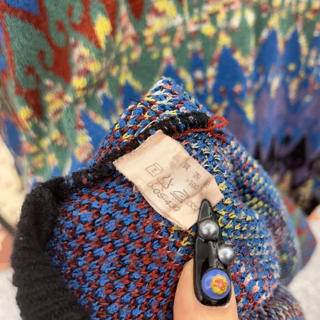 버밀리온 밀라노 빈티지 히피 보헤미안 패턴 니트 V C08729 상품이미지6