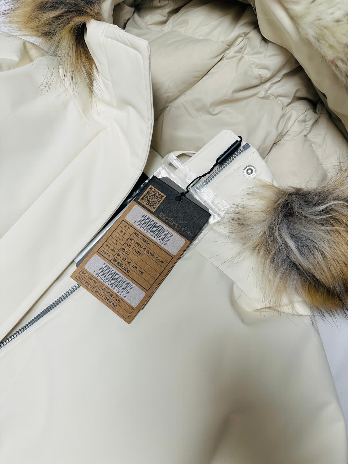 노스페이스 구스다운 여성 롱 패딩 95L(새상품) 상품이미지3