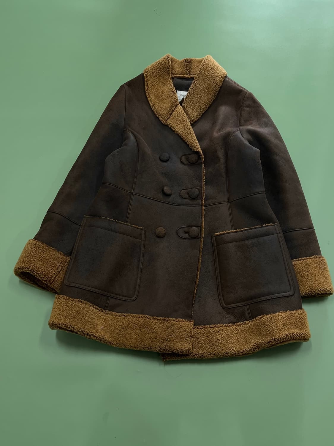 (170) Cocorita 키즈 빈티지 양가죽 무스탕 코트 상품이미지2