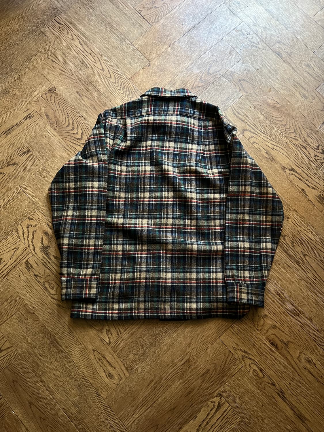 [M]펜들턴 Made in USA 퓨어 버진 울 타탄체크 셔츠 상품이미지6