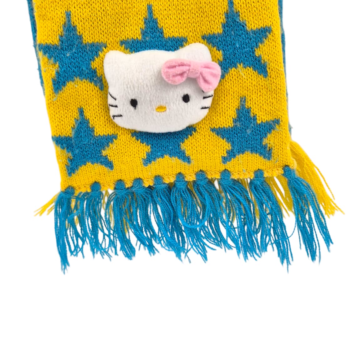 02s 고전 키티 인형 스타 패턴 니트 머플러 상품이미지5