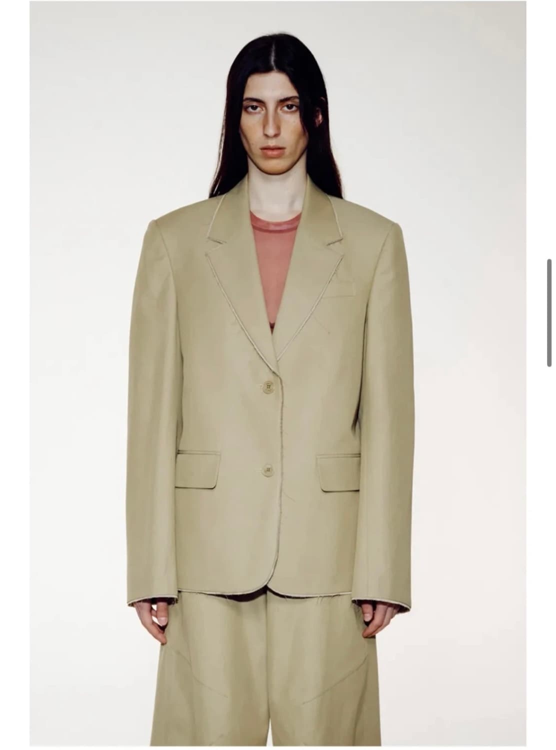 OPEN YY의 베이지색 블레이저 자켓 상품이미지1