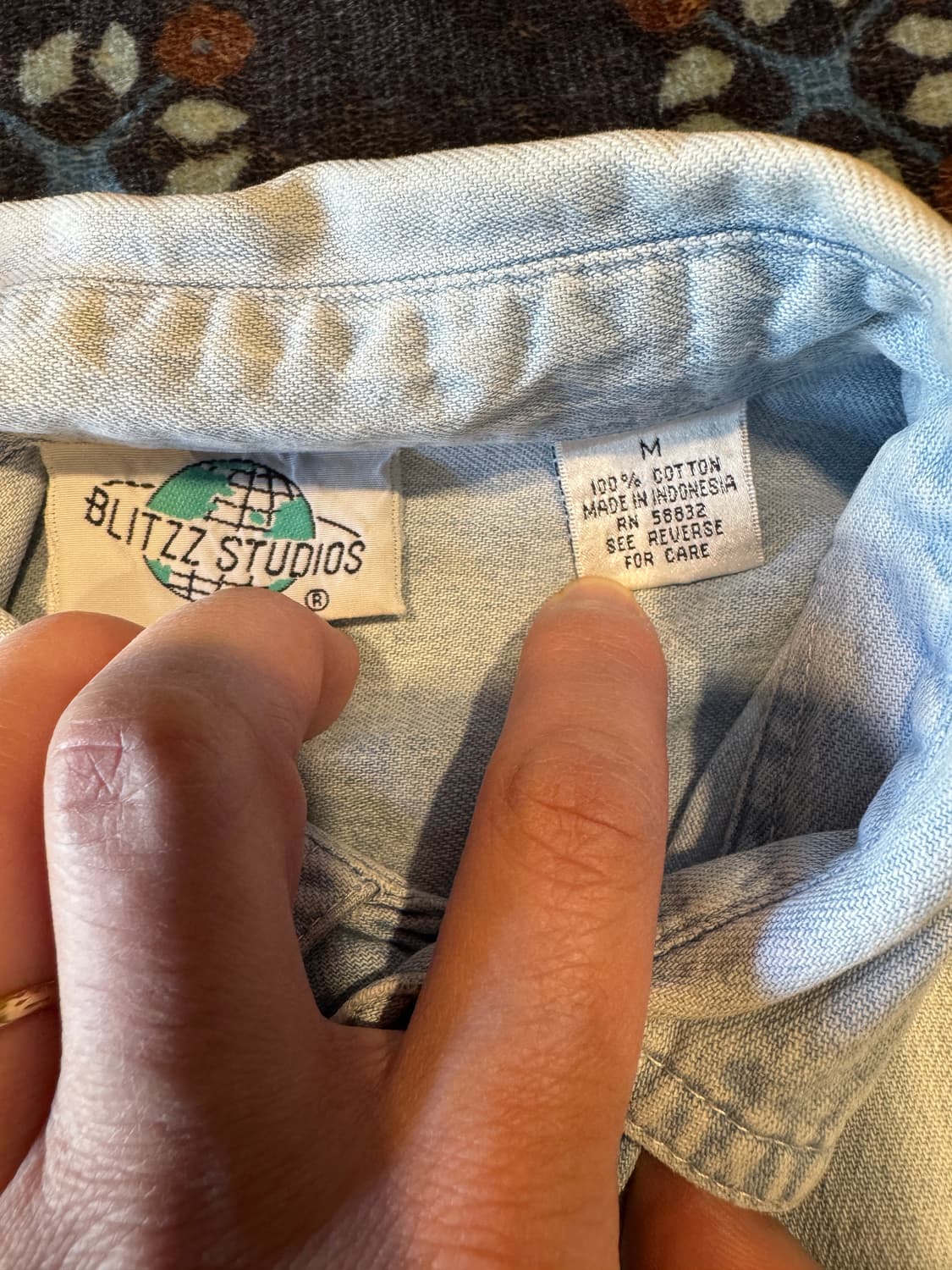 데님 셔츠 상품이미지3