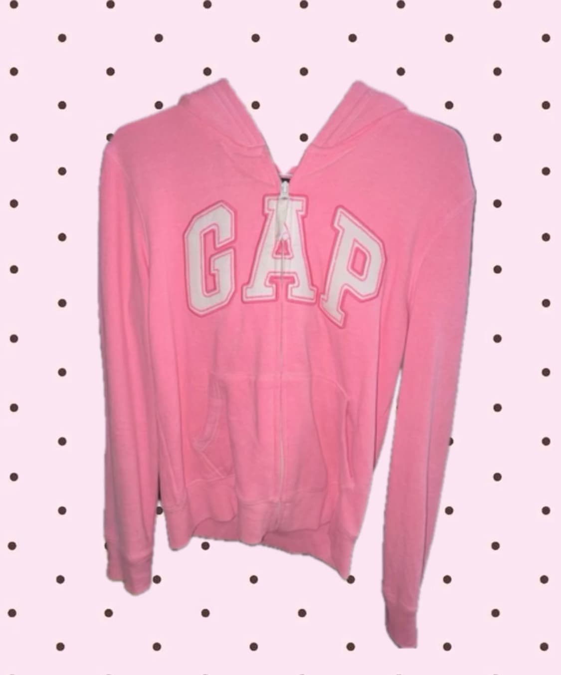 GAP Light Pink Hoodie Zip-Up 집업 y2k 갸루 상품이미지2
