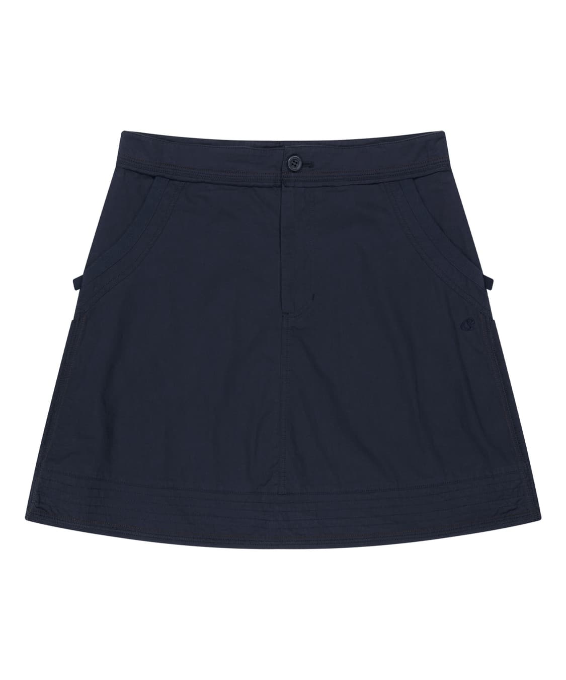Coyseio raw edge cotton skirt navy 상품이미지1