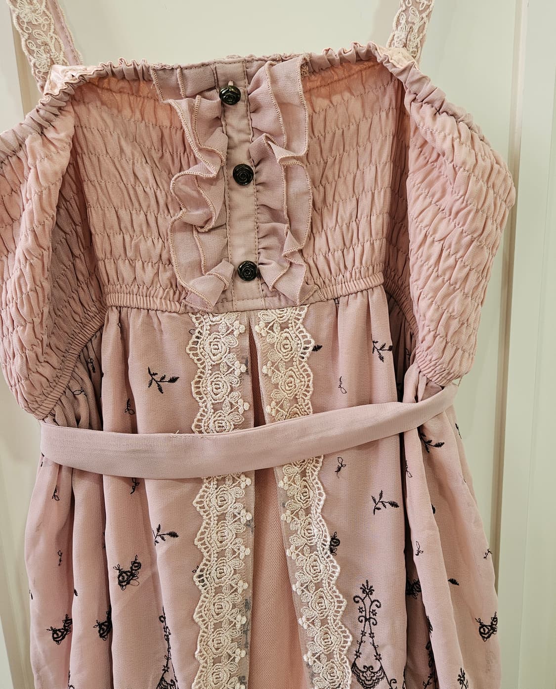 엑시즈 팜 (axes femme) 레이스 자수 뷔스티에 원피스 상품이미지4