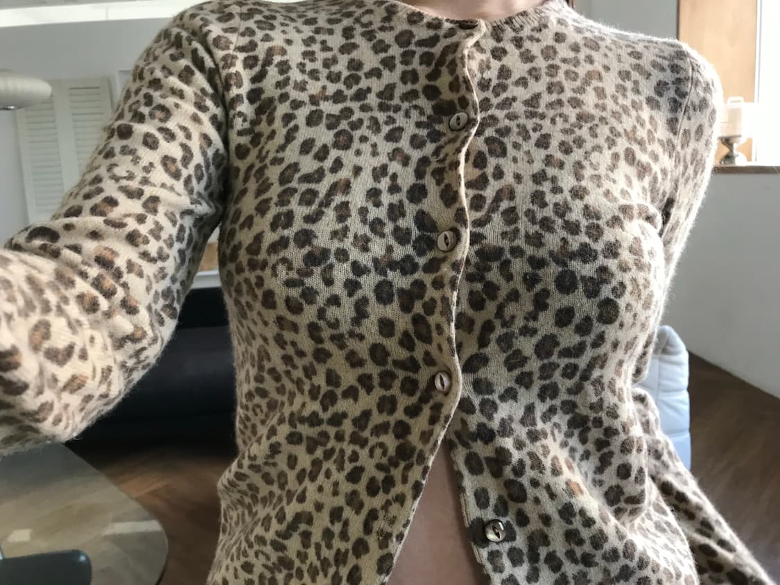 vintage leopard cardigan 상품이미지2