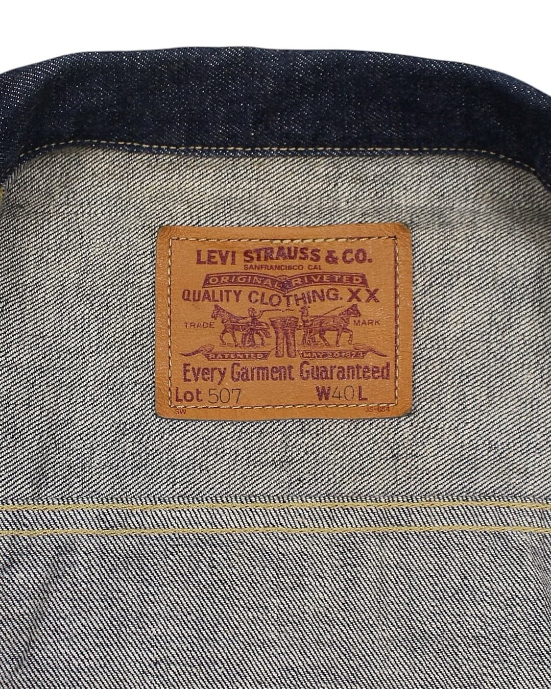 1997 LVC 71507XX 데님 자켓 빅E 셀비지 빈티지 리바이스 상품이미지5