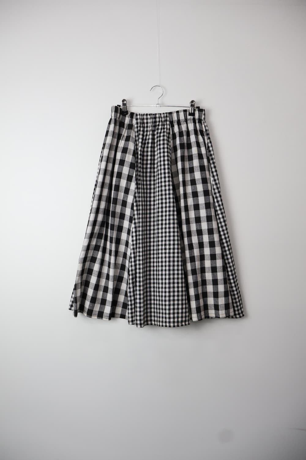 Jpn Cotton Checked Long Skirts 상품이미지4