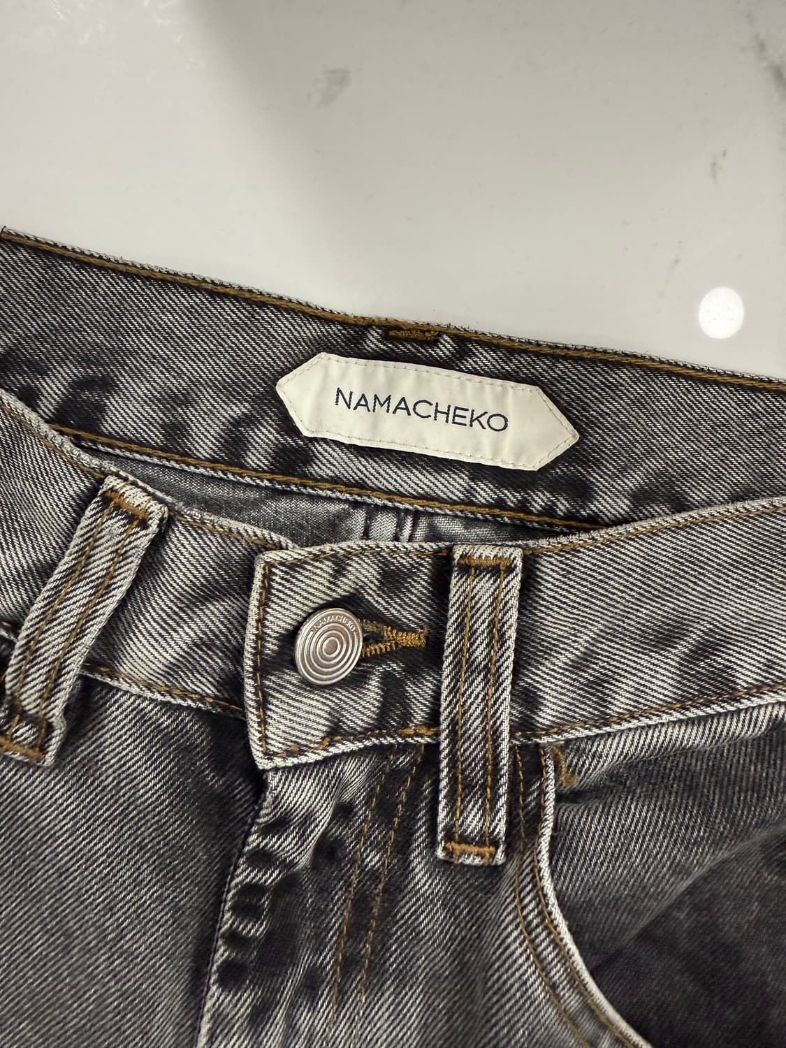 나마체코 ashack denim grey S사이즈 상품이미지4