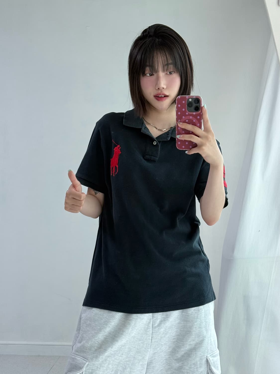 폴로 빅포니 블랙 피케이 티셔츠 상품이미지2
