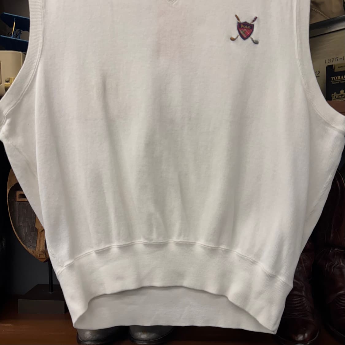 90s 폴로 랄프로렌 골프 로고 클래식 니트 베스트 프레피 N249 상품이미지4