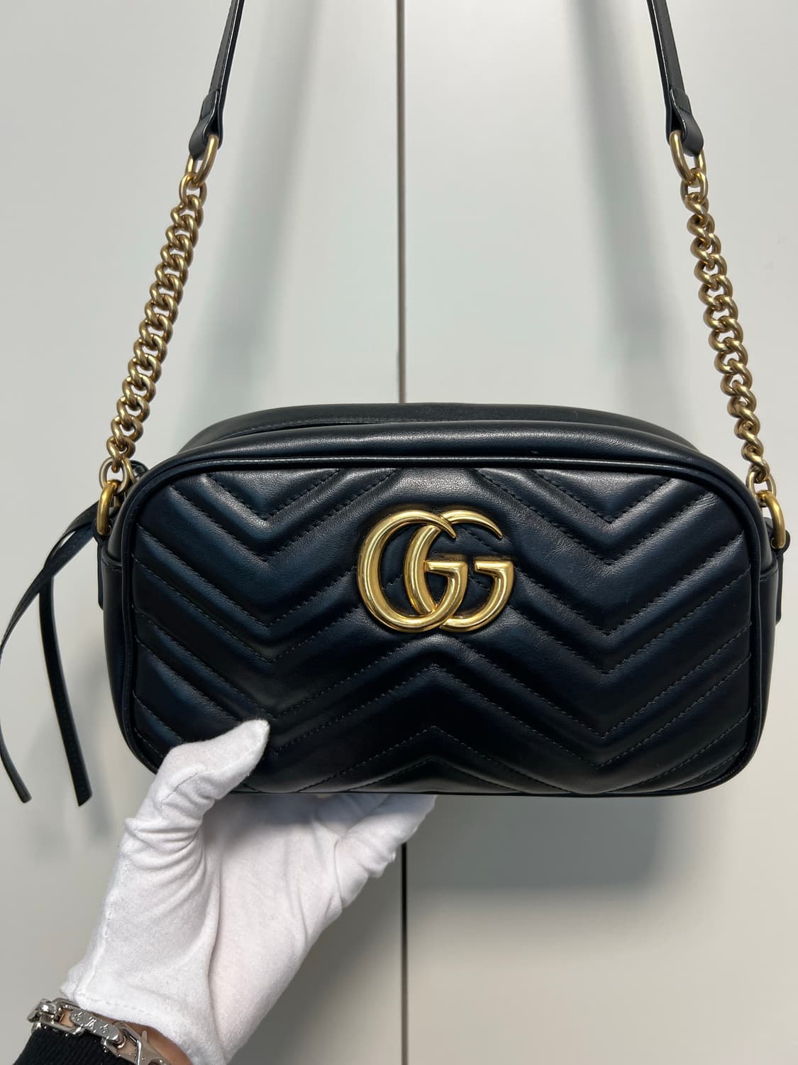 구찌 GG 마틀라세 체인 크로스백 스몰 상품이미지1