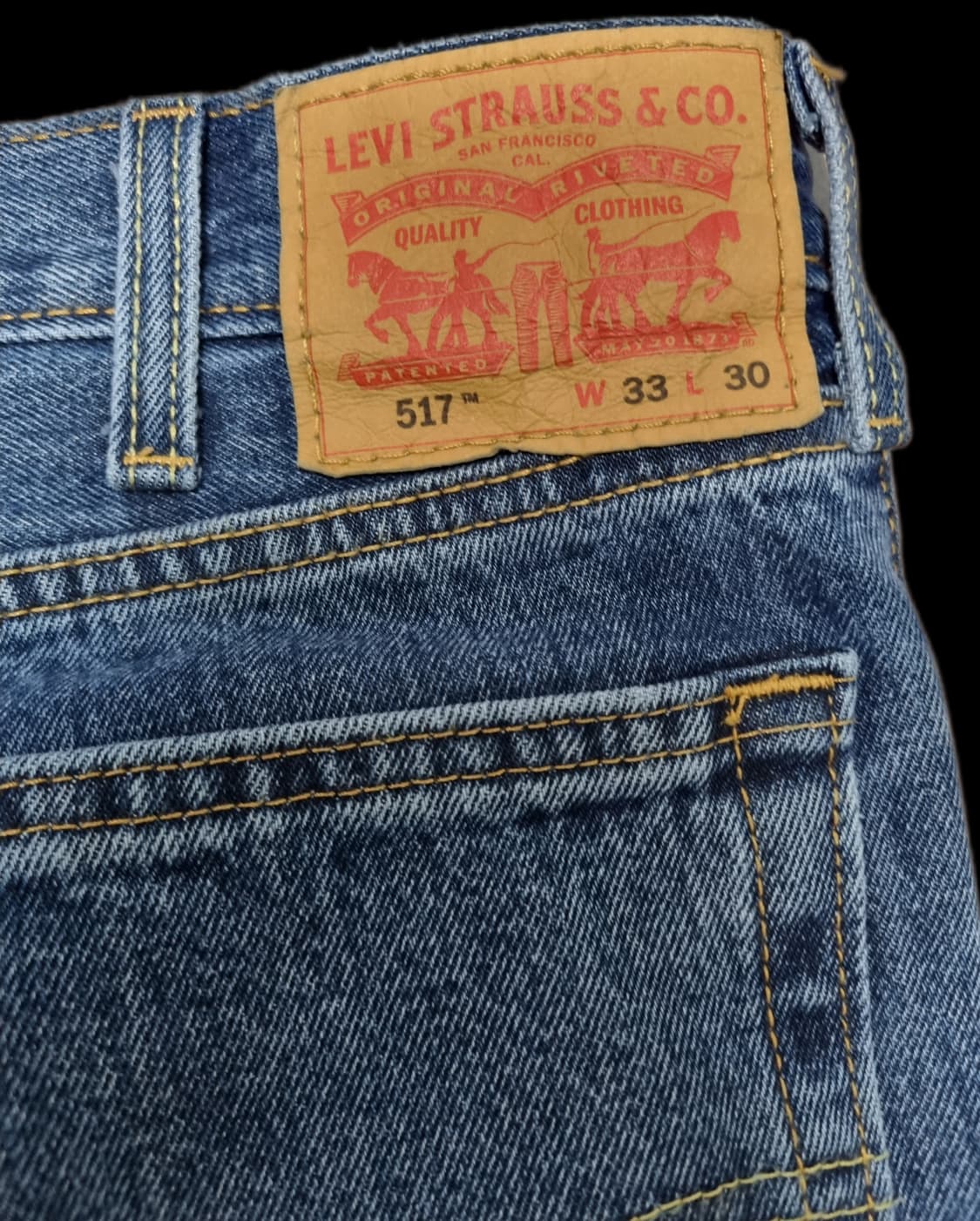 리바이스 517 4891 중청 부츠컷 플레어진 33 30 상품이미지6