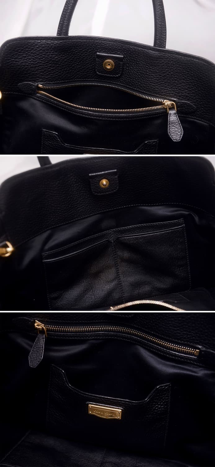 미우미우 (miu miu) 비텔로 카리브 금장 블랙 2웨이 빅토트.숄더백 상품이미지9