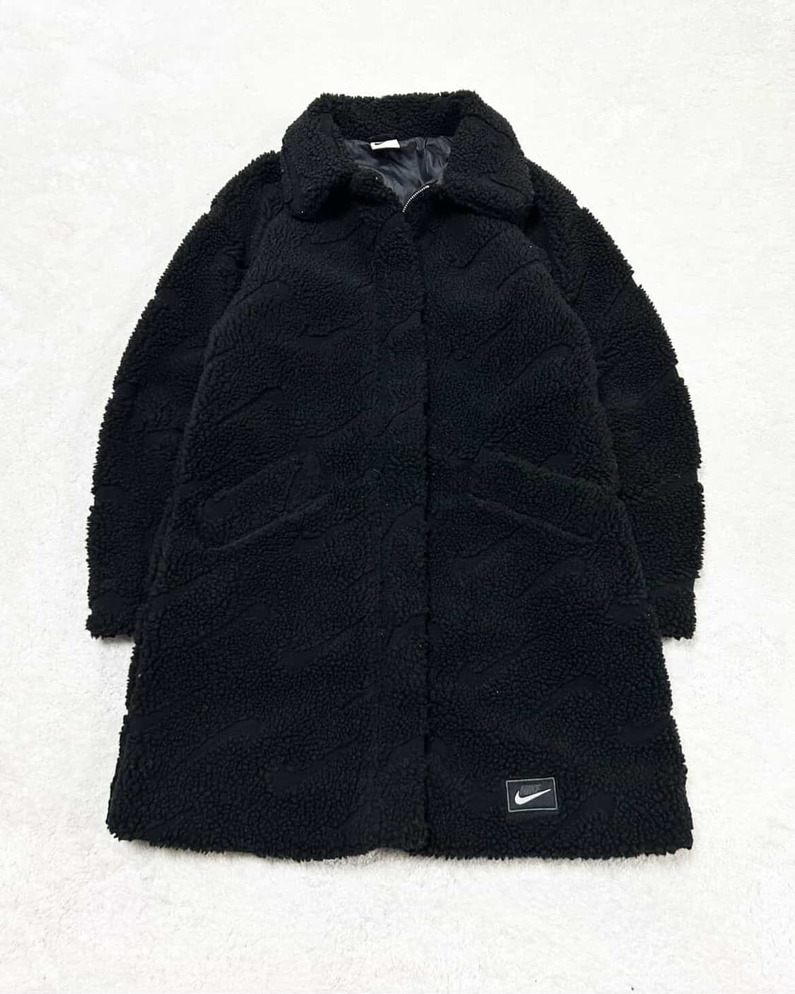 나이키 스우시패턴 쉐르파 롱자켓 상품이미지5