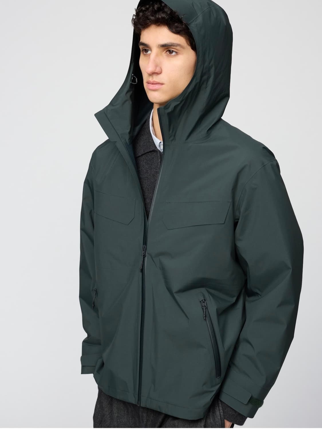 유니클로c 블록테크파카 블랙 라지 상품이미지4