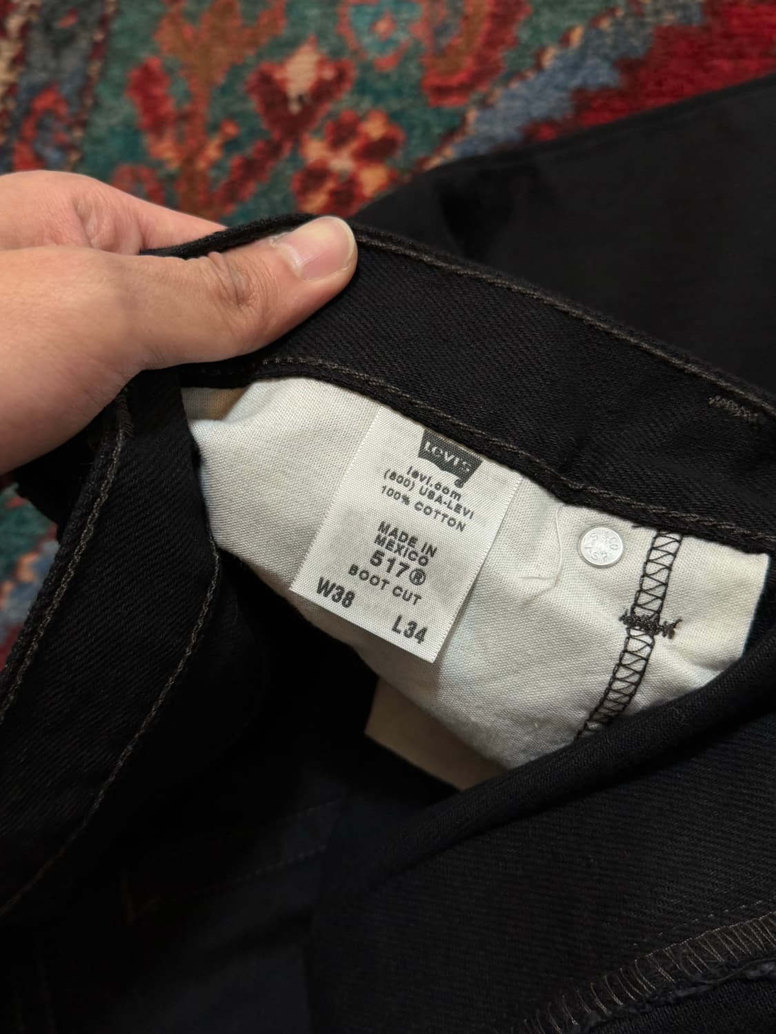 *데드스탁* 00's 빈티지 리바이스 517 블랙 부츠컷 플레어진 상품이미지10