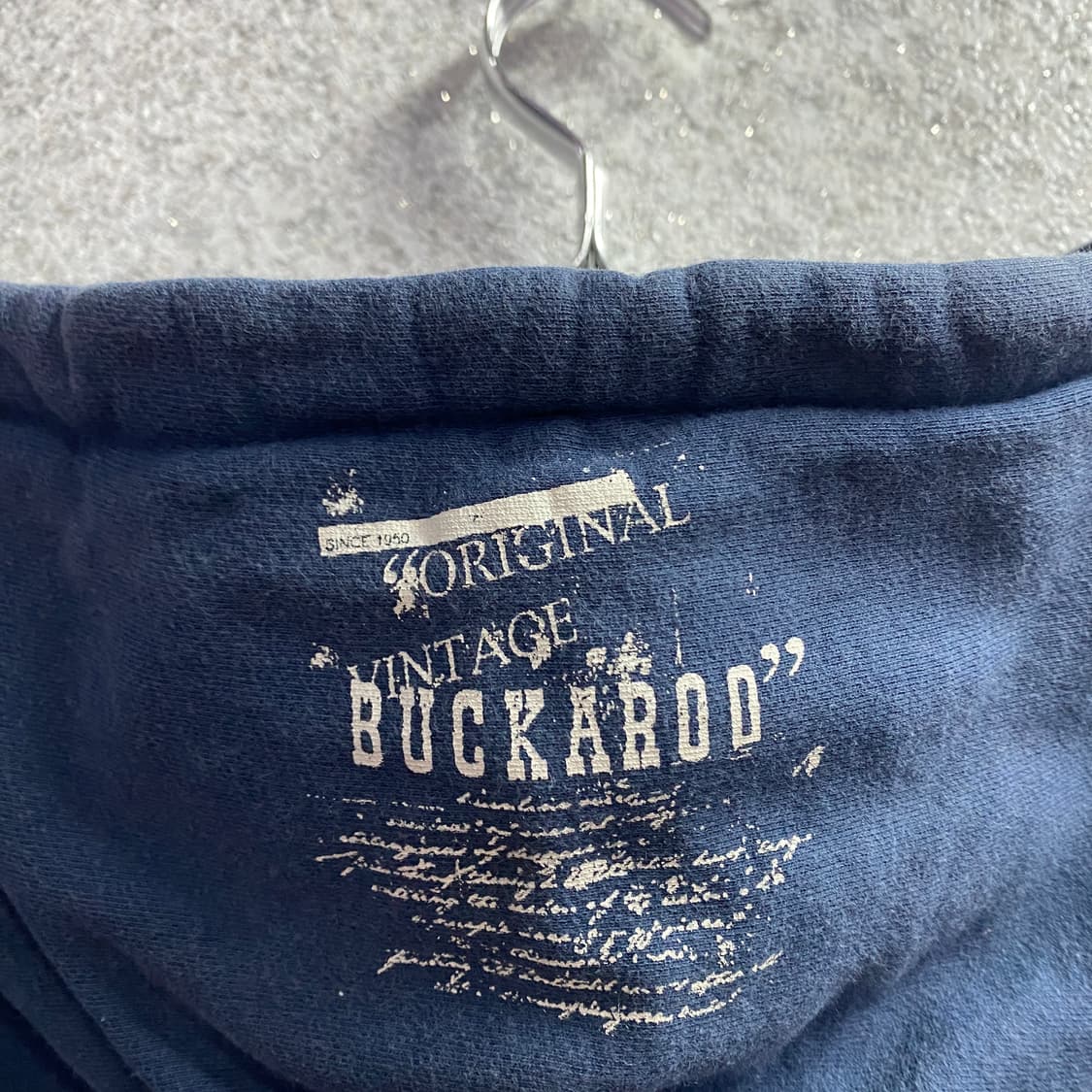 버커루 스펠로고 네이비 후드집업 B3525 상품이미지5